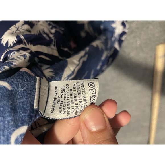 Reyn Spooner Aloha New York Yankees Hawaiian Shirt L Blue Official Licensed MLB - Picture 10 of 10